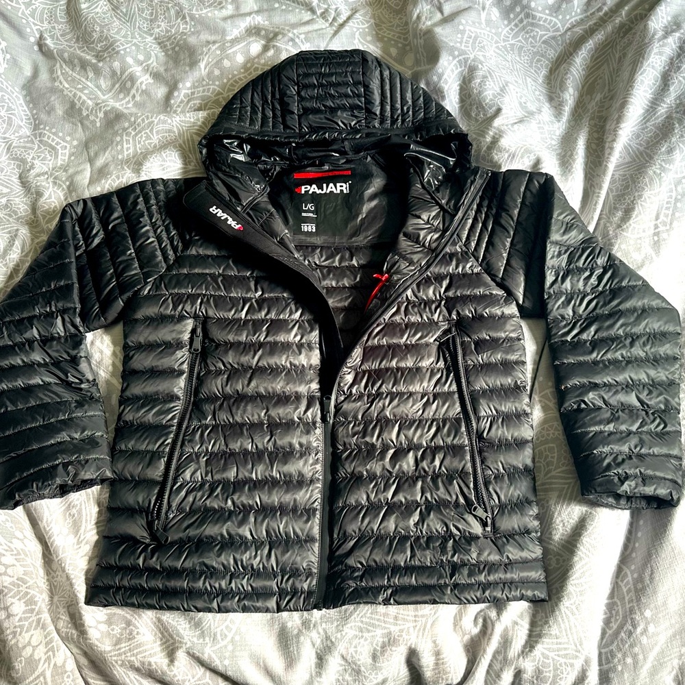 NWOT PAJAR Walcott lightweight packable jacket.  Black, size large.